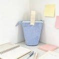 thumbnail image 5 of JOGZMZ Large Capacity Pencil Case With Standing Function, Durable Canvas Stationery Bag, Portable Desk Organizer with Handle for Office and Home Use, 5 of 6