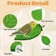 thumbnail image 2 of 3 Pcs Perroquet Perche Résine Bec d'Oiseau Pierre de Meulage Forme de Feuille Support de Perchoir Tondeuse à Griffes Accessoires de Cage pour Oiseaux pour Cockatiels Conures Perruches Tourterelles.,Vert, 2 of 7