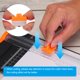 thumbnail image 5 of Uxcell Cuchilla de Repuesto para Cortadora de Papel, 5 Piezas de Cuchilla de Recambio Oculta con Caja, Naranja, 5 of 5