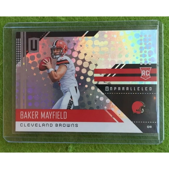 BAKER MAYFIELD ROOKIE CARD UNPARALLELED PRIZM REFRACTOR RC Holo 2018 Panini #208