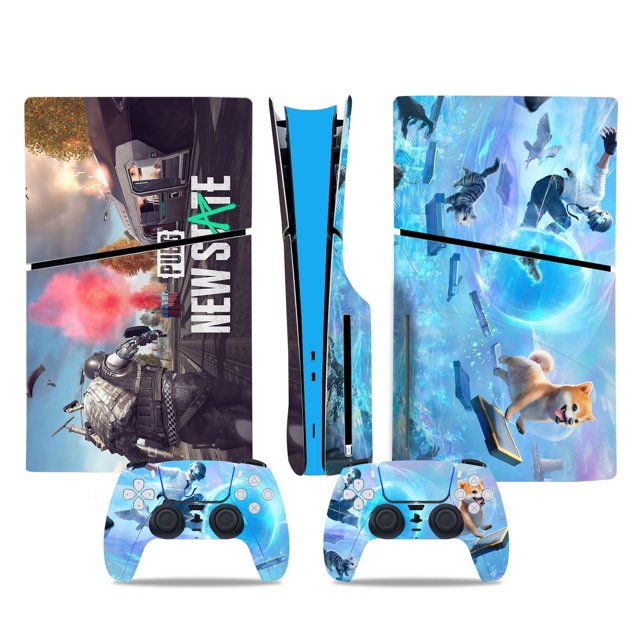 HHHC Vinyl Skin For PS5 Slim Disk Edition Console And Controllers New State