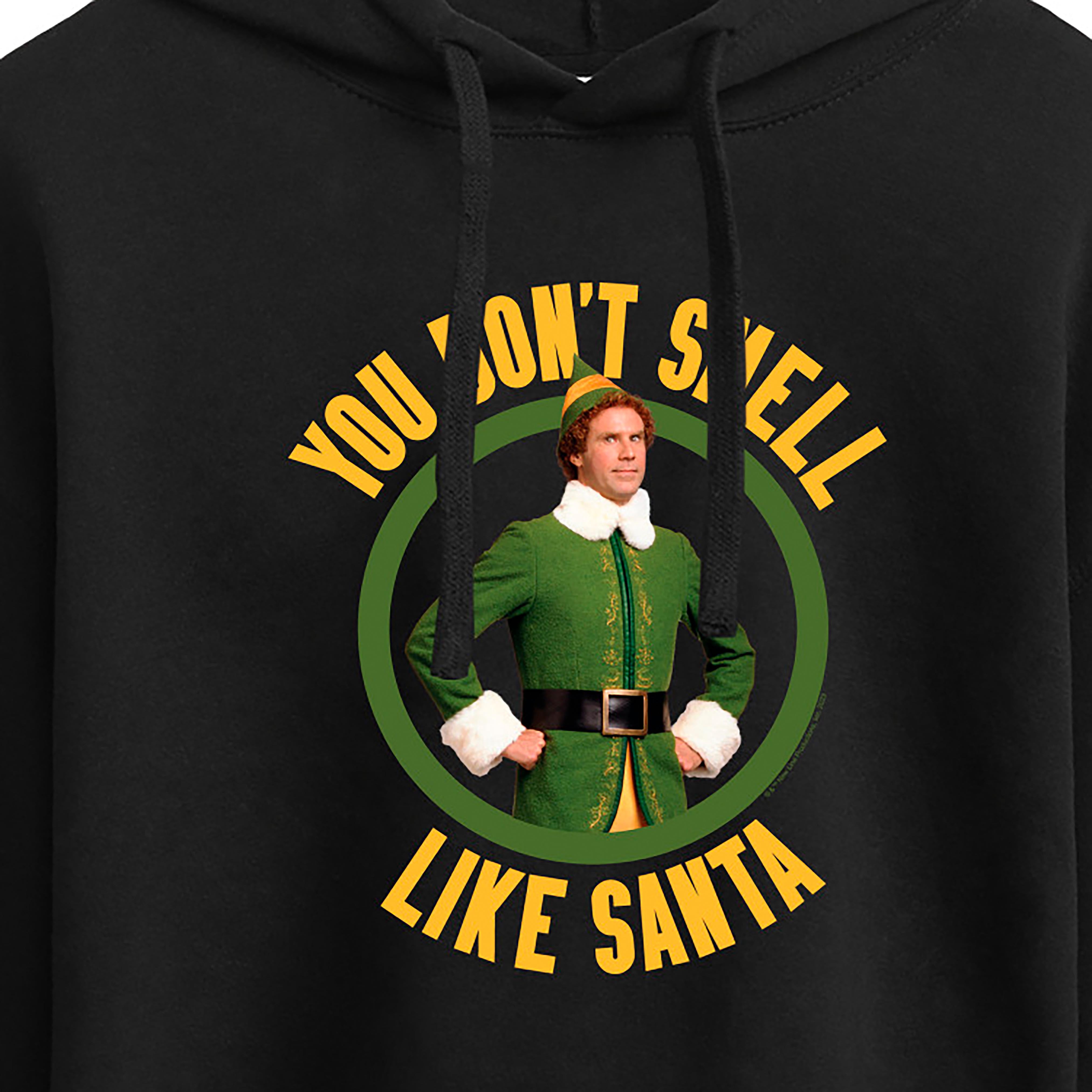 ELF - Christmas You Don't Smell Like Santa - Juniors Cropped Pullover Hoodie