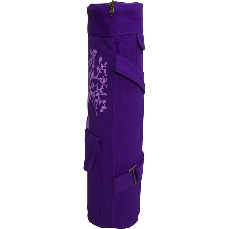 Fit Spirit Tree of Life Exercise Yoga Mat Bag w/ 2 Cargo Pockets