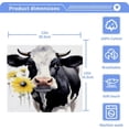 thumbnail image 4 of 2PCS Cows Towels Cotton Washcloths Set,Quick Drying & Absorbent Soft Bathroom Hand Towel Lightweight & Portable Fingertip Towel Decor Gift, 4 of 7