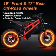 X-Pro Drax X 4200W Electric Dirt Bike for Adults & Teens - 60V 27AH, Powerful Brushless Motor, with LED Headlight, 19/17 Off-Road Tires!