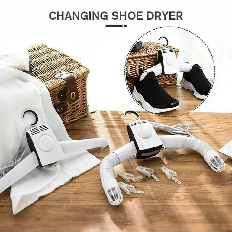 Smart Portable Clothes Dryer Electric Shoes Clothes Drying Rack Hangers  Foldable heater hanger Travel folding dry hanger Tool