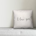 thumbnail image 2 of Creative Products I Love You 16x16 Spun Poly Pillow, 2 of 2