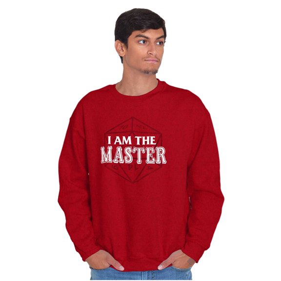 I Am The Master Dungeons Funny Gaming Sweatshirt for Men or Women Brisco Brands 2X