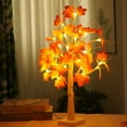 thumbnail image 5 of Qholemyo Small Tree Lights LED Christmas Party Decor Birch Tree Lights Thanksgiving Easter Indoor Maple Leaf Tree artificial plants indoor indoor artificial plants fall floral stems, 5 of 6