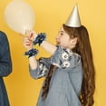 thumbnail image 3 of 6Pcs Blue Gold Cheerleading Pompoms Bright Colors Support Team For Sports Events 11.0 In, 3 of 5