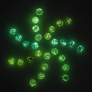 0.6Inch/16MM Glowing Handmade Glass Marbles,20 PCS Beautiful Glass Marbles,Marble Games Accessories Bulk,Muti-Colors Marbles for Kids,Building Toys,Science Toys