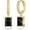 Rectangular Black, variant on Mesovor Women Small Hoop Earrings 18k Gold Plated Huggie Dangle Earrings Dainty Drop Earrings