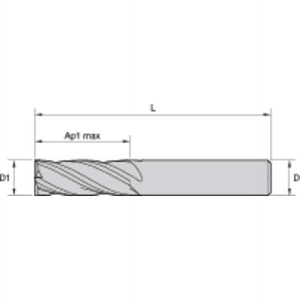 Widia End Mill,0.0938 in. Milling Dia.,I4S I4S0093T062L