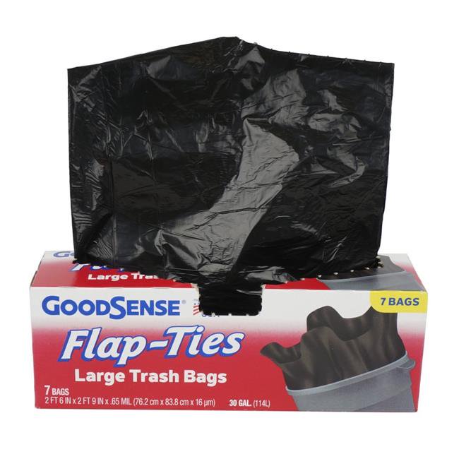 DDI 2333282 Good Sense Flap Ties Large Trash Bags, Case of 12 Walmart