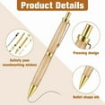 thumbnail image 2 of 6 Piece Retractable Pen Kit for Wood Turning 8mm Click Pen Kit with Refills Lathe Turning Supplies for Pen Making Wood, 2 of 6