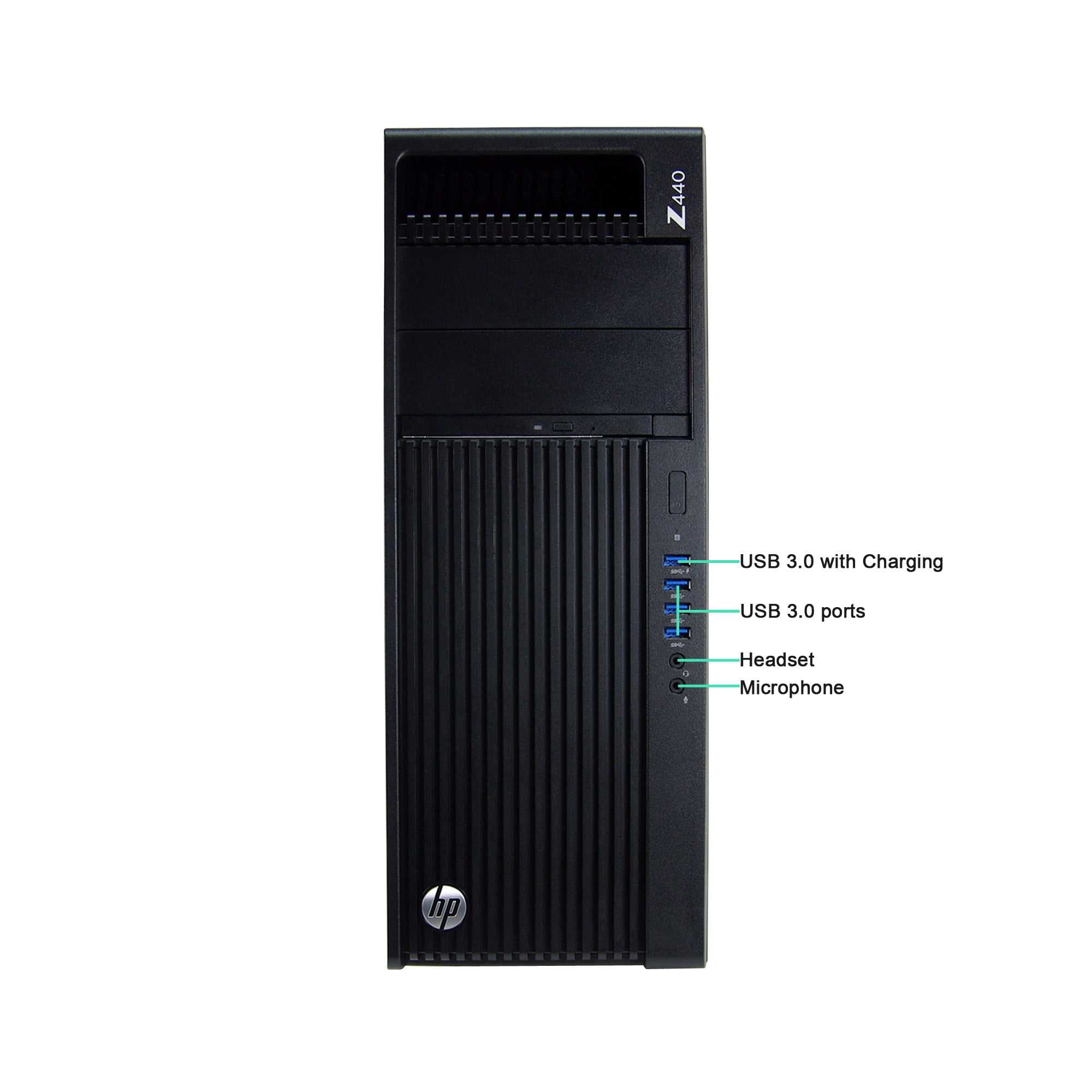 HP Z440 Minitower Desktop PC Intel Xeon E5-1620 v3 3.5GHz 32GB RAM 256GB SSD Windows 10 Pro Black