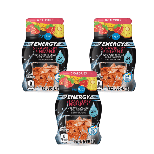 PurAqua Energy Strawberry Pineapple Liquid Water Enhancer 3 Pack 1.62 fl oz