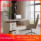 thumbnail image 2 of Corner Gaming Desk Standing Executive Conference Storage Office Desk Drawers Meeting Escritorios De Oficina Office Furniture My Lux Decor Round, 2 of 9