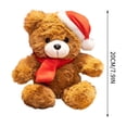 thumbnail image 5 of Vggrvlo Teddy Bear Christmas Gifts 2025 Newly Cute Christmas Doll Teddy Bear Xmas Treetop Ornament for Kitchen, Tiered Tray and Home Decor, 5 of 6