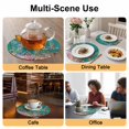 thumbnail image 2 of Turtle Coastal Round 13 Inch Placemats Set of 6, Summer Beach Coral Seahorse Green Wooden Retro HeatResistant Non Slip Place Mats for Dining Table, Wipeable Kitchen Table Mats for Housewarming, 2 of 9