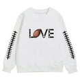 thumbnail image 4 of Toddler Girls' Fashion Sweatshirts Boy Unisex Long Sleeve Soft Graphic Kids Crewneck Cute Pullover Tops Clothes for Girls Size 4-5T, 4 of 4