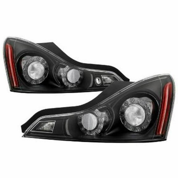Spyder 9047534 2008-2013 Infiniti G35 G37 Coupe Q60 14-15 OEM Style Tail Lights - Black