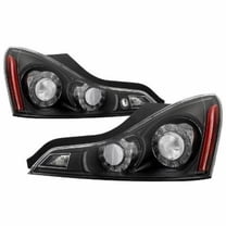 Spyder 9047534 2008-2013 Infiniti G35 G37 Coupe Q60 14-15 OEM Style Tail Lights - Black