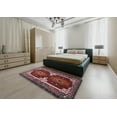 thumbnail image 5 of Ahgly Company Machine Washable Indoor Square Traditional Saffron Red Area Rugs, 3' Square, 5 of 7