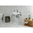 thumbnail image 3 of Kingston Brass KVPB24187W1CP Edwardian 24" Ceramic Console Sink with Brass Legs (1-Hole), White/Polished Chrome, 3 of 8