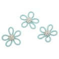 thumbnail image 2 of Shoe Brooch, Bottom Buckle Pin Directly Attached Exquisite Cute Flower Brooch  For Clothing Matching For Daily Decoration White Mesh White Rhinestone,Pink Mesh Pink Rhinestone,Blue, 2 of 8
