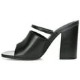 thumbnail image 2 of Journee Womens Heiddy Open Square Toe Block Heel Sandals, 2 of 8