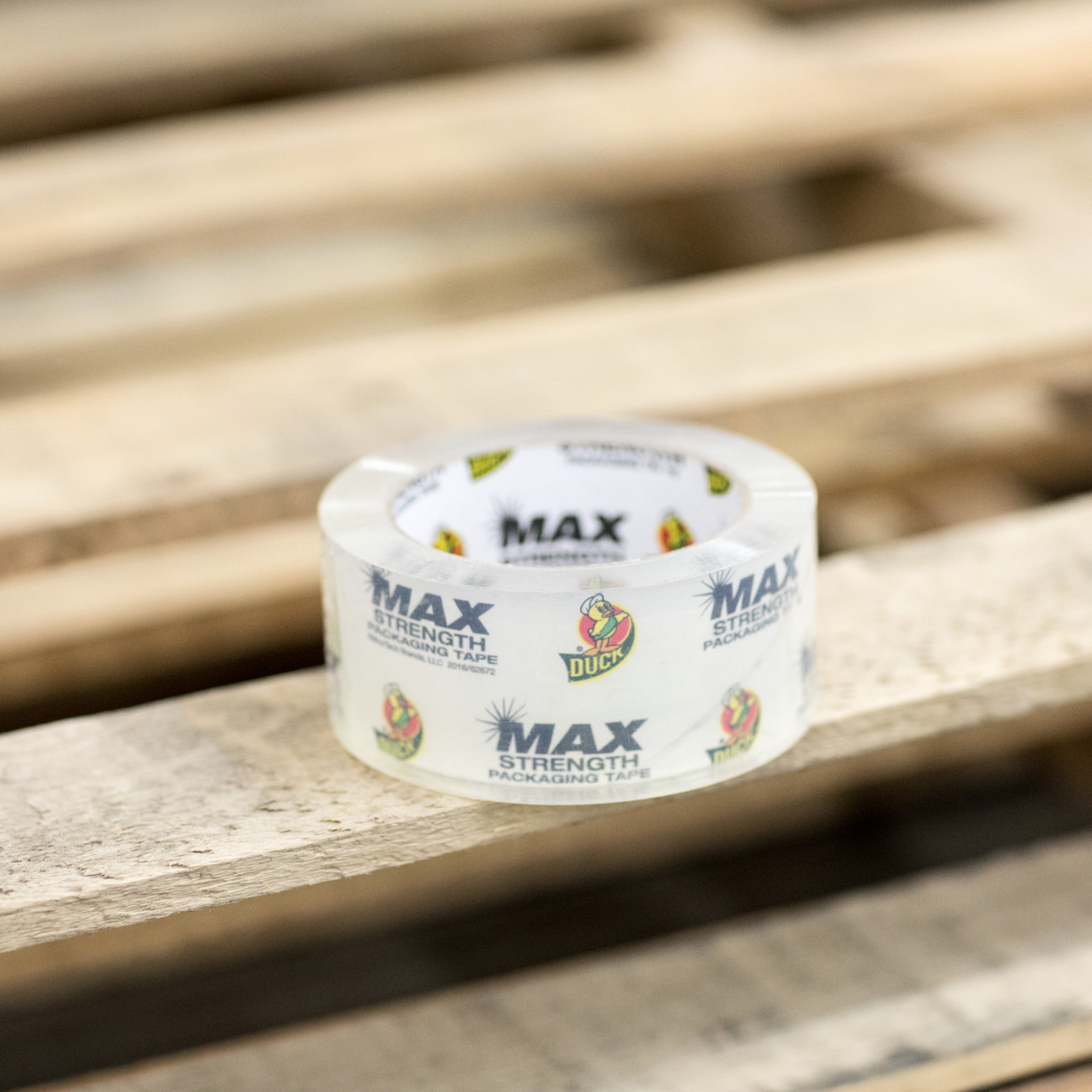 Duck Max Strength Packing Tape, 1.88 in x 55 yd, Clear, 1 Refill Roll