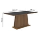 thumbnail image 2 of Mesa de Comedor Madesa Rectangular Tablero de Madera 5364 Marrón Negro, 2 of 5