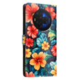 thumbnail image 3 of Butterfly Love Flower Wallet Case for TCL NxtPaper 60 Ultra 5G（T951K), PU Leather Flip Folio Cover, Card Slots, Magnetic Closure, Kickstand, Shockproof Phone Case,Hibiscus, 3 of 6
