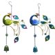 thumbnail image 3 of Carillón de viento de metal creativo colgante de de pavo real pintado jardín balcón colgante-azul pavo real ANGGREK Otros, 3 of 8