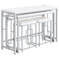 thumbnail image 4 of Jackson 4-piece Multipurpose Counter Height Table Set White, 4 of 16