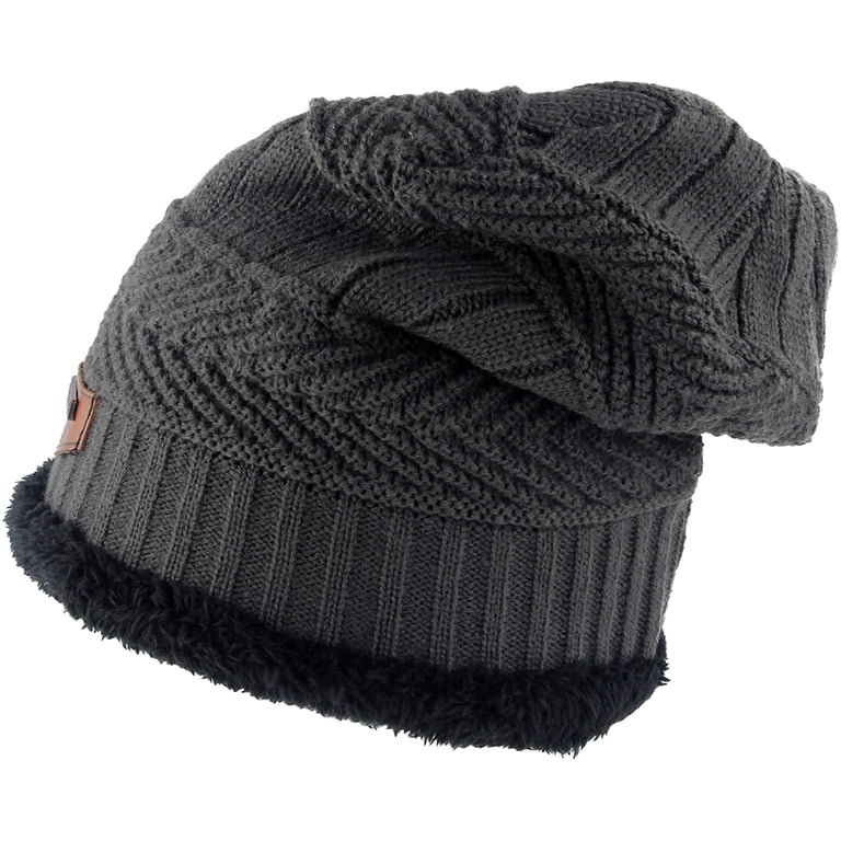 Muryobao Women Thick Warm Winter Beanie Hat Slouchy Skully  display picture 3
