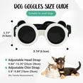 thumbnail image 4 of UOSIA Dog Goggles for Small Breed UV/Wind/Dust Protection Puppy Sunglasses with Adjustable Strap,S,White, 4 of 6