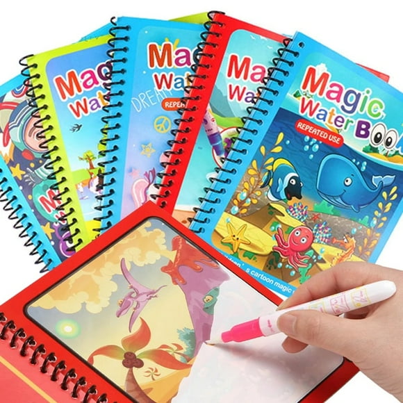5PCS NEW Kids Magic Water Drawing Books Coloring Books Painting Toys for Kids Birthday Christmas New Year Gift for Boys and Girls
