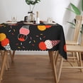 thumbnail image 3 of DouZhe Rectangular Tablecloth, Cute Ice Cream Strawberry Table Cloth for Kitchen Dinning Tabletop, 72" x 54" Waterproof Polyester Table Cover, 3 of 8