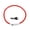 Red, variant on USB Rechargeable Light Up LED Pet Dog Collar Adjustable Cuttable Night Visible Safety Glowing Necklace For All Breeds