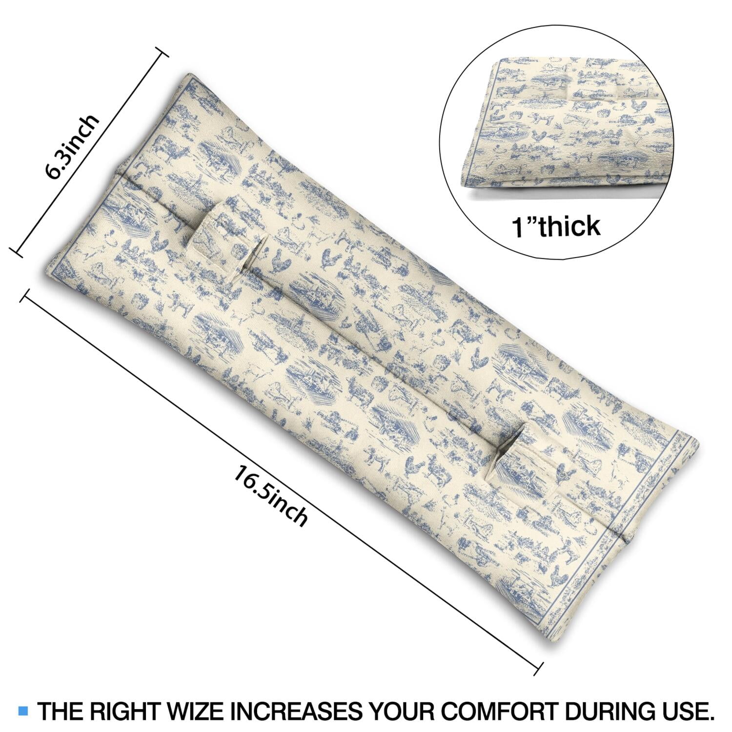 Chest Protection Seat Belt Pillow Post-Mastectomy Comfort Cushion (Bohemian)