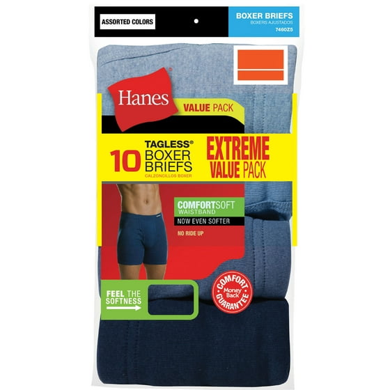 Hanes - Men's FreshIQ Comfort Flex Extreme Value 10 Pack Waistband ...