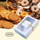 thumbnail image 3 of Cajas de panadería de papel Kraft - Paquete de 12 cajas de tartaería individuales con ventana , donut, mini pastel, rebanada de tarta, p blanco BLESIY Caja de embalaje de papel Kraft, 3 of 8