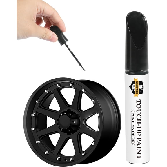Car Paint,Car Touch Up Paint,Car Paint Scratch Repair,Touch Up Paint for Cars,Car Scratch Repair,Car Accessories Rim Paint,Wheel Scratch Repair Kit,Automotive Paint for Car Wheel Repair (Black)
