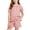 A146 Pink, variant on 2 Piece Toddler Girls Pajama Set Short Sleeve Button-down Gingham Plaid Top and Ruffle Hem Shorts Soft Breathable Cotton Sleepwear Summer Loungewear Outfits