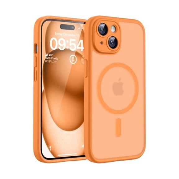 Eryueer for Phone 15 Case, Compatible with Magsafe Charger, Full Camera Protection, Drop Protection, Translucent Matte Phone Case for iPhone 15 6.1 inch