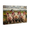 thumbnail image 2 of Stupell Industries Rustic Lodge Classic Barnyard Pigs in Countryside Canvas Art, 30 x 20, by Petals Prints Design, 2 of 8