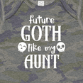 thumbnail image 4 of Inktastic Future Goth Like My Aunt with Skulls Boys or Girls Baby Bodysuit, 4 of 5