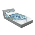 thumbnail image 2 of Ambesonne Blue Fitted Sheet & Pillow Sham Set, Tribe Koala, Twinxl, Blue, 2 of 2
